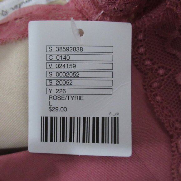 New Out From Under Bralette L Rose Pink Sheer Wireless Urban Outfitters Padded - Picture 6 of 6